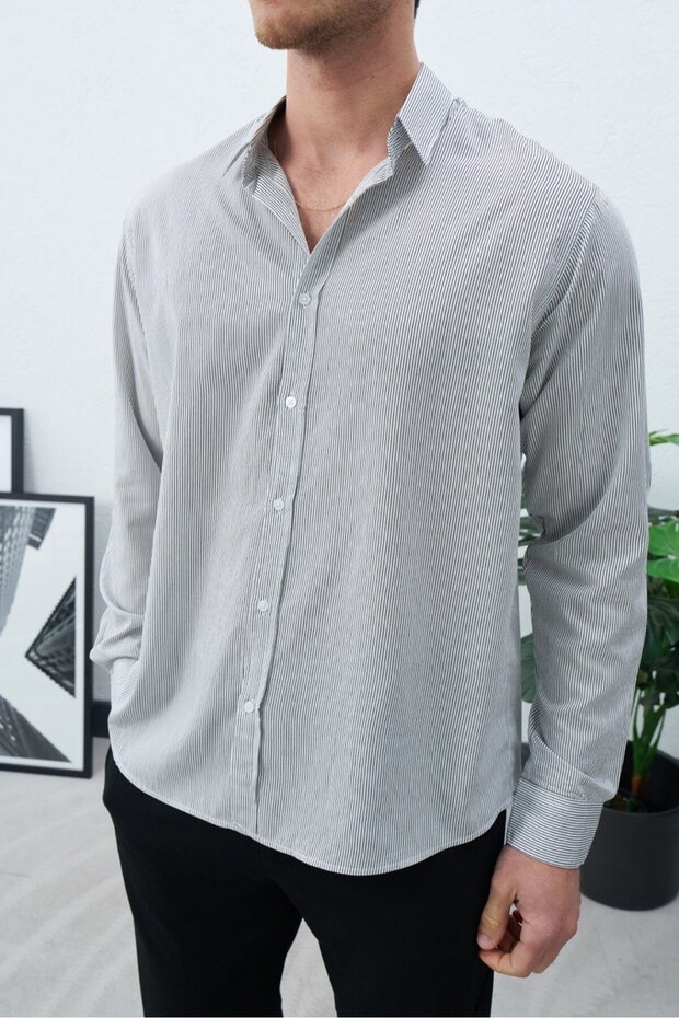 Premium Pinstripe Shirt - Simple and Stylish