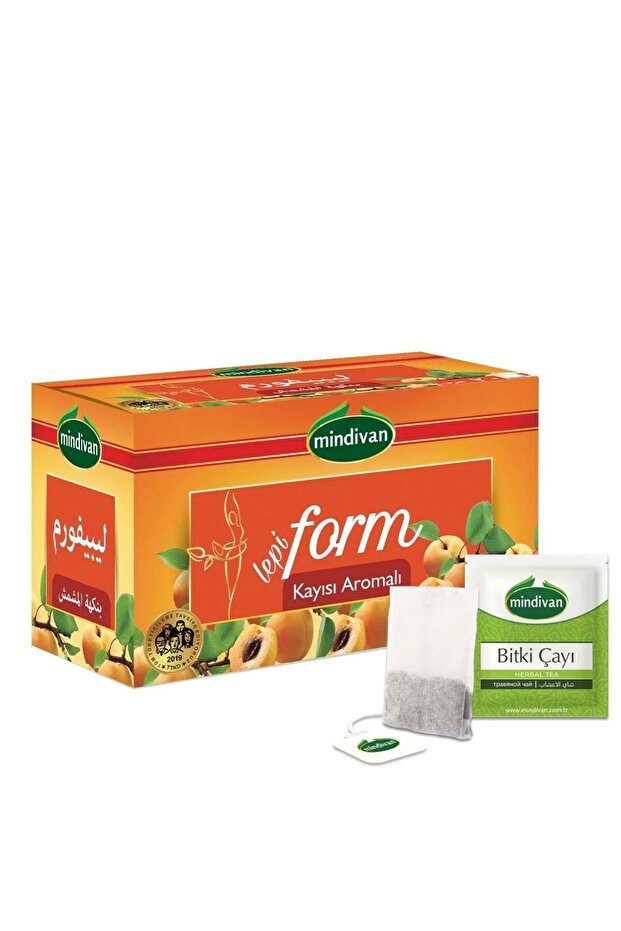 Lepi Form Apricot Flavored Tea 40 Pack - Herbal Blend Diet Support