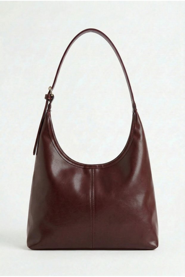 Women's Burgundy Shoulder Bag Soft Interior and Exterior Textured Tote Bag