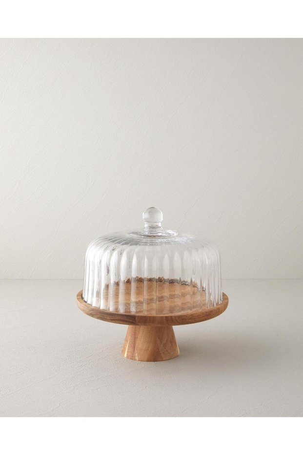 Lydie Acacia-Glass Cake Pan 26 cm Transparent (9.03.2026)