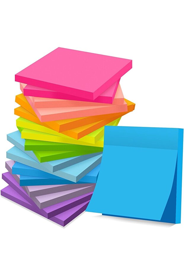Sticky Notes 76mm x 76mm – 400 Sheets – Self Adhesive Sticky Pads for Office, School, Home & Study
