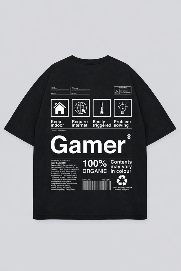 Oversize Unisex T-Shirt 100% Cotton Printed T-Shirt Comfortable Fit