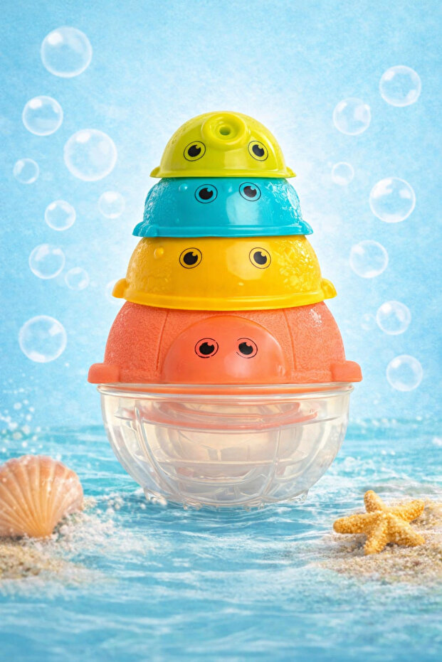 Turtle Bath & Beach Toy 4-Piece Stringable Set - 4