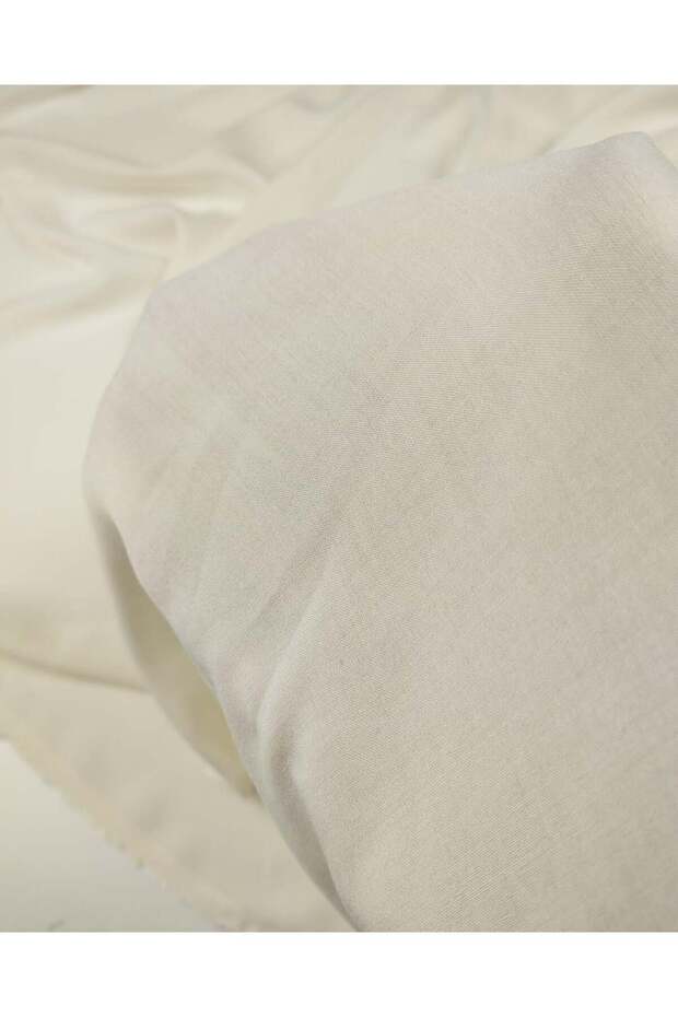 Cream Colored Viscose Voile Fabric 140X225Cm