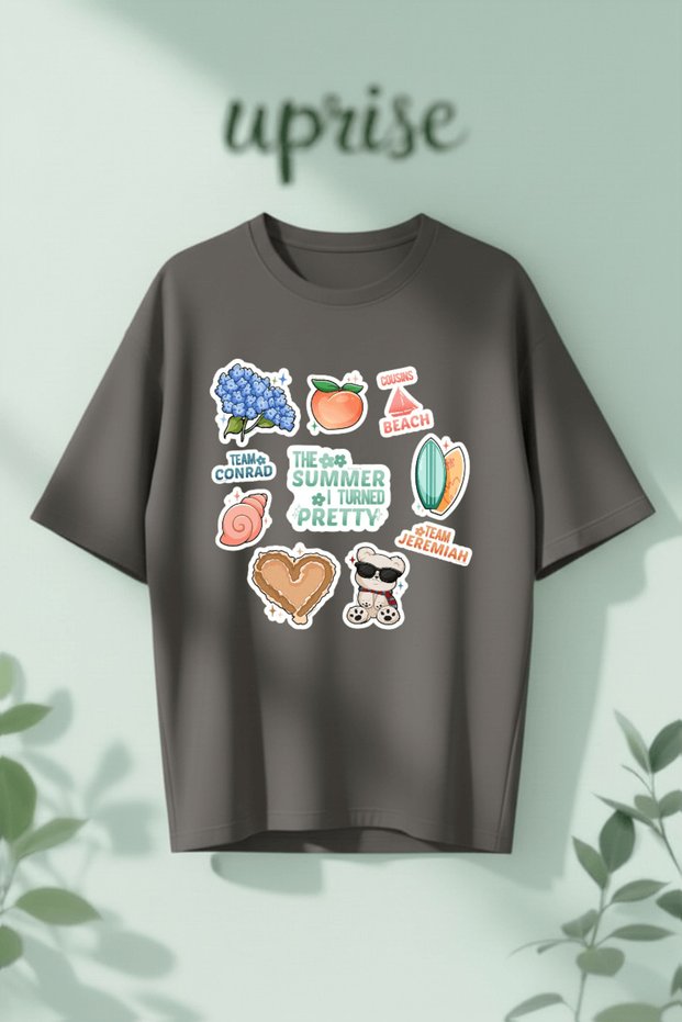 The Summer I Turned Pretty Printed Cotton Oversize T-Shirt