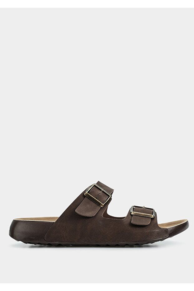 Brown Men's Slippers - 1