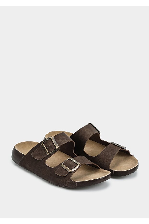 Brown Men's Slippers - 2