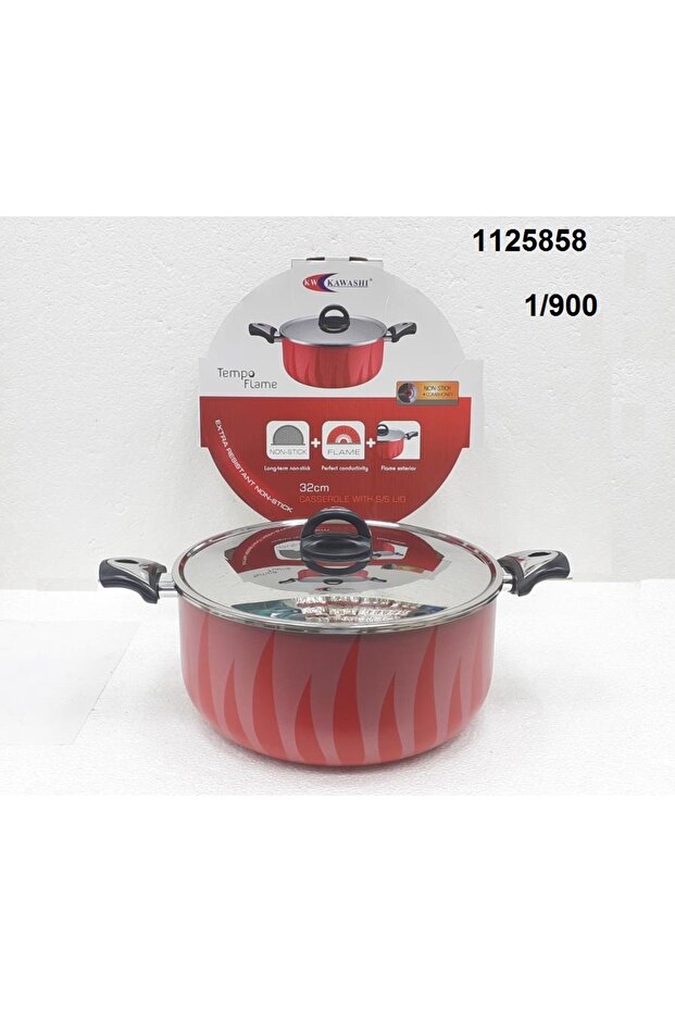SPMF-32CM FLAME CASSEROLE WIT S/S LID
