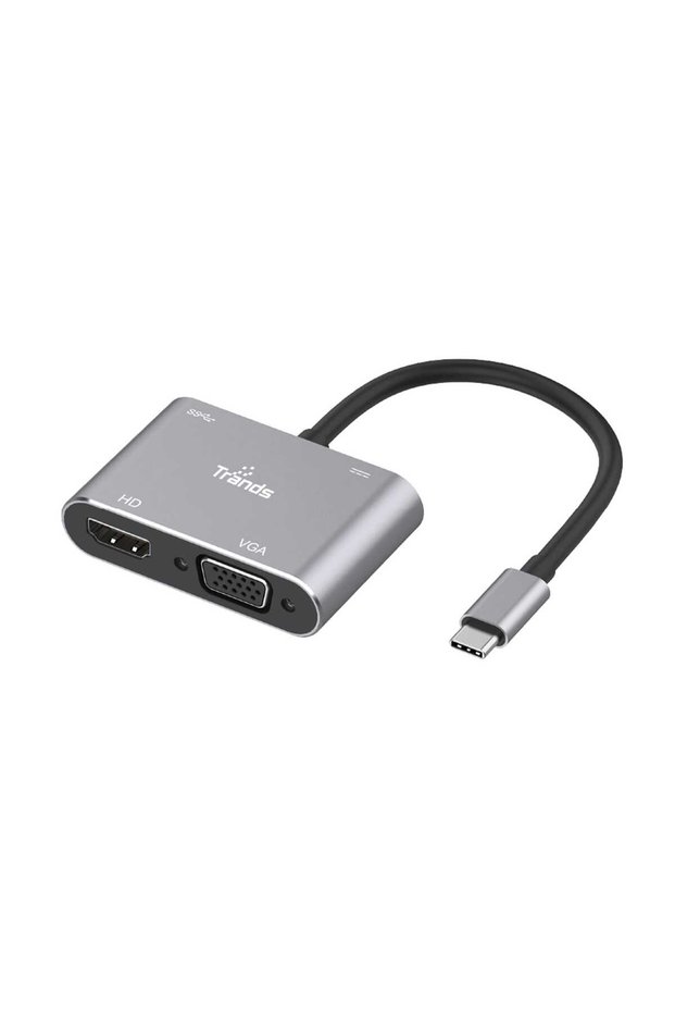 Type-C to HDMI VGA USB3.0 Adaptor with PD Charge