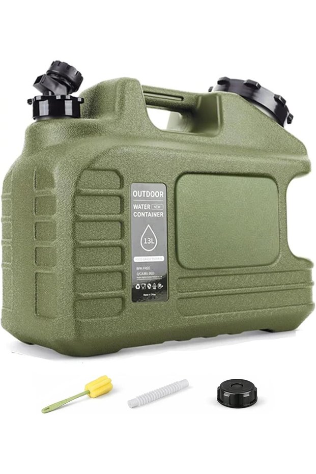 13L Portable Outdoor Camping Water Storage Container – BPA-Free, Camping Water Jug with Spout