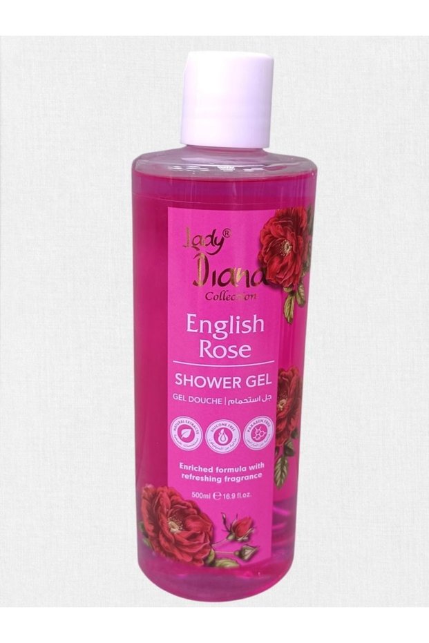 Shower Gel English Rose 500ml | Luxurious Floral Body Wash for Women | Rose Scented Shower Gel for Daily Bath & Body Cleansing