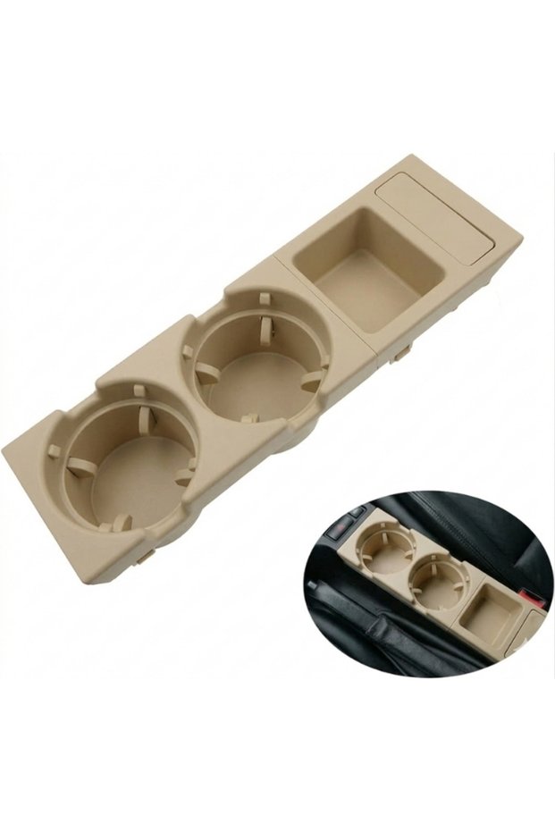 Bmw E46 Cup Holder Beige Center Console Compatible Part