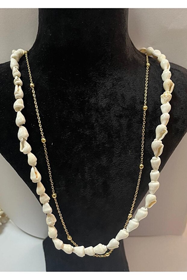 Sea Shell Natural Stone Necklace-012