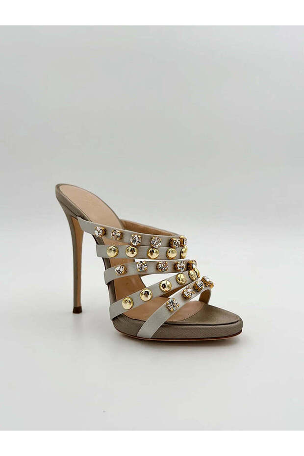 STUDDED STRAPS MULE - 2