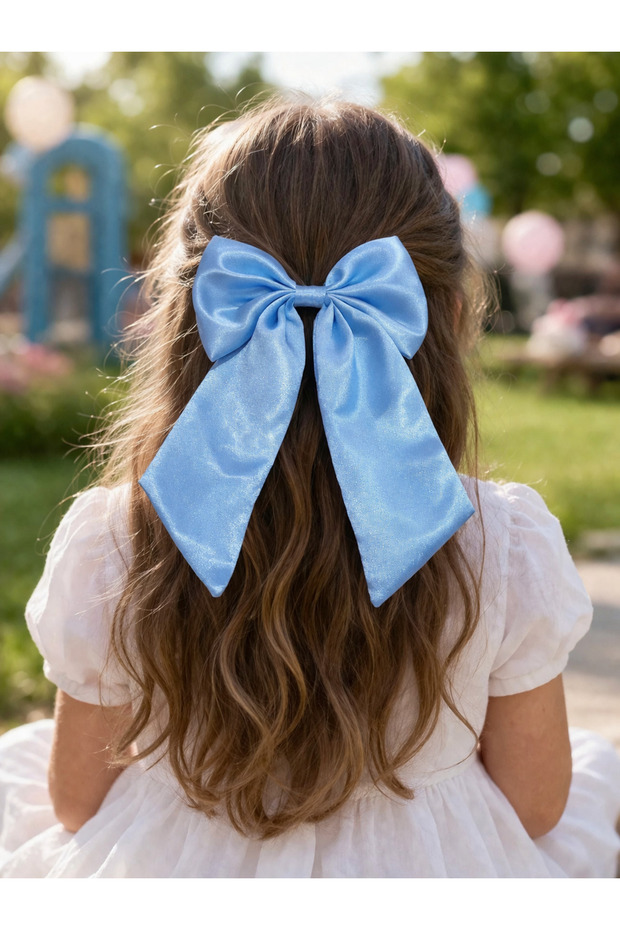 Simple Blue Ribbon Buckle | Special Day Accessory | School & Daily Use