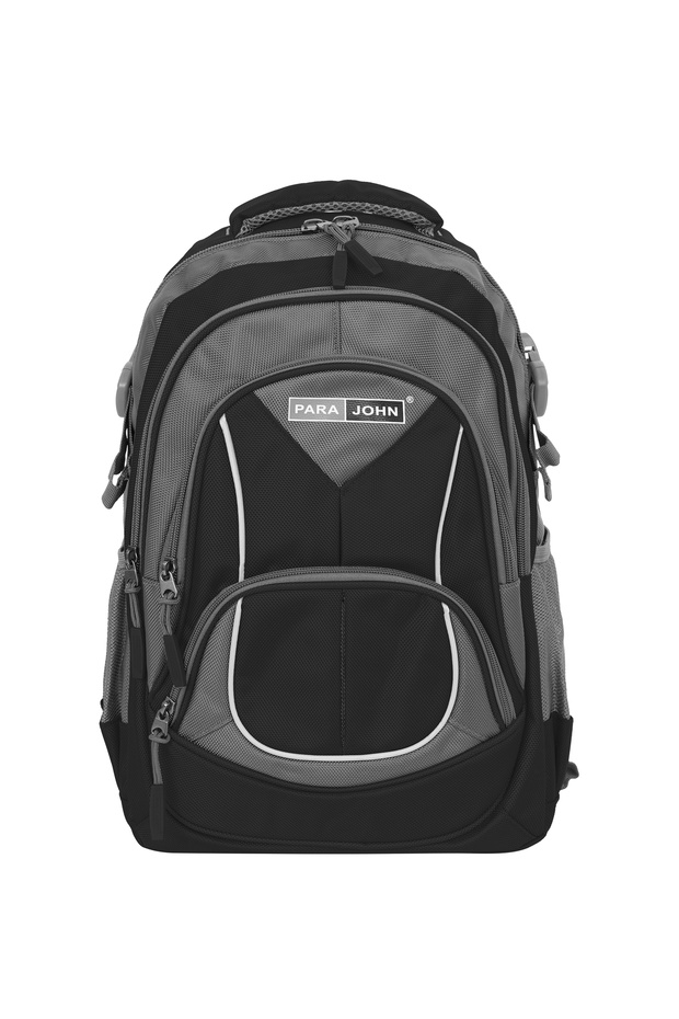 Para John School Backpack 14-20" Polyester Durable Student Bag with Strong Zipper