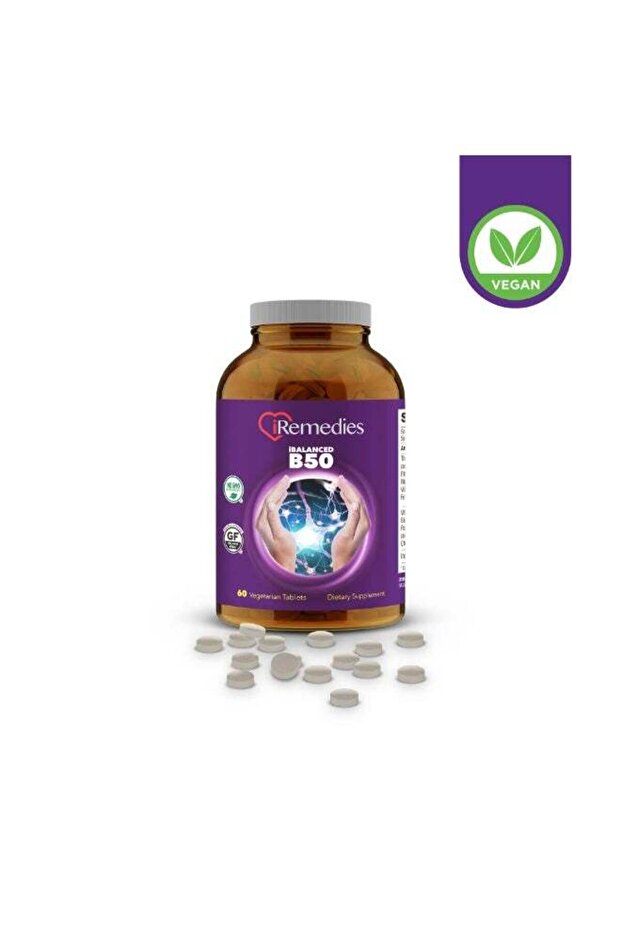 iBalanced B-50 Complex – Complete Vitamin B Supplement for Energy, Stress Support, and Overall Wel