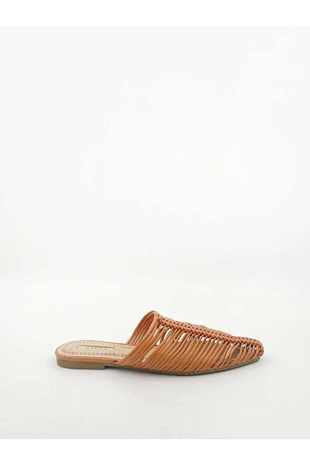 BRAIDED MULE IN HAVANE