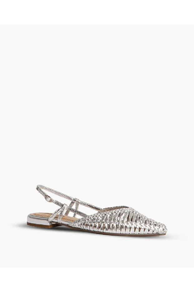 METALLIC FLAT SLINGBACK