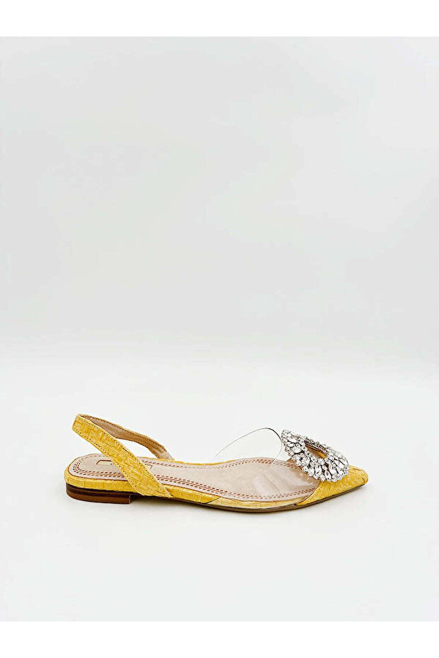 EMBELLISHED FLAT SLING-BACK