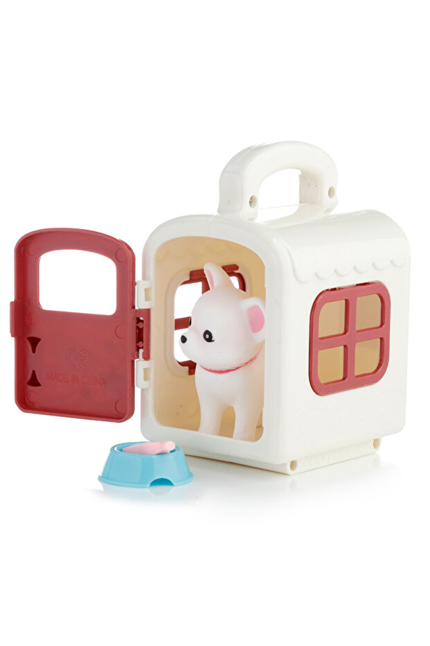 Mini Pet - Cățeluș cu accesorii și cușcă - 2