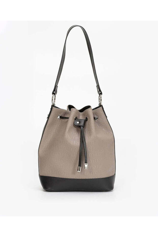 TWO TONE BUCKET BAG