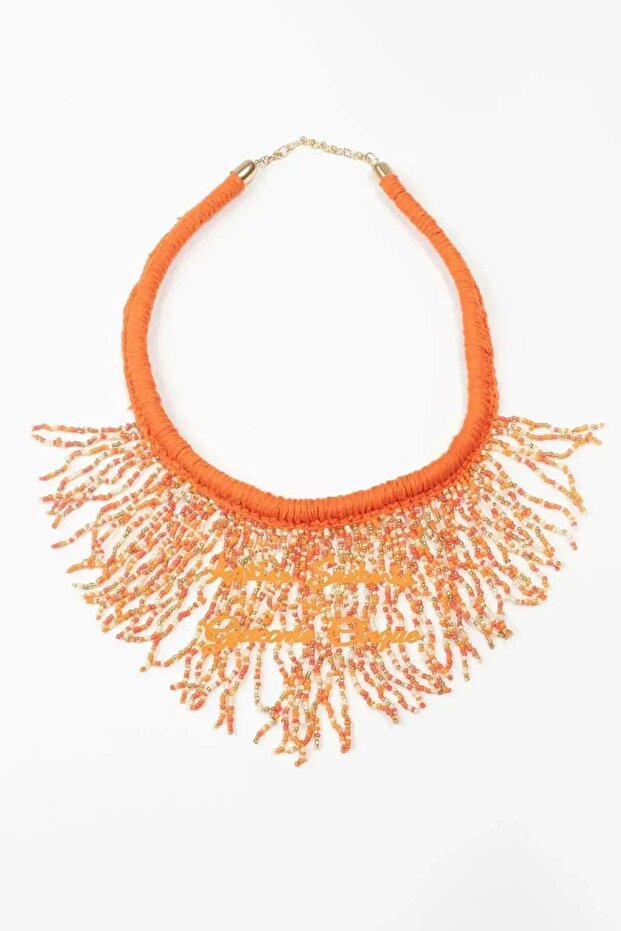 CHOKER NECKLACE IN ORANGE