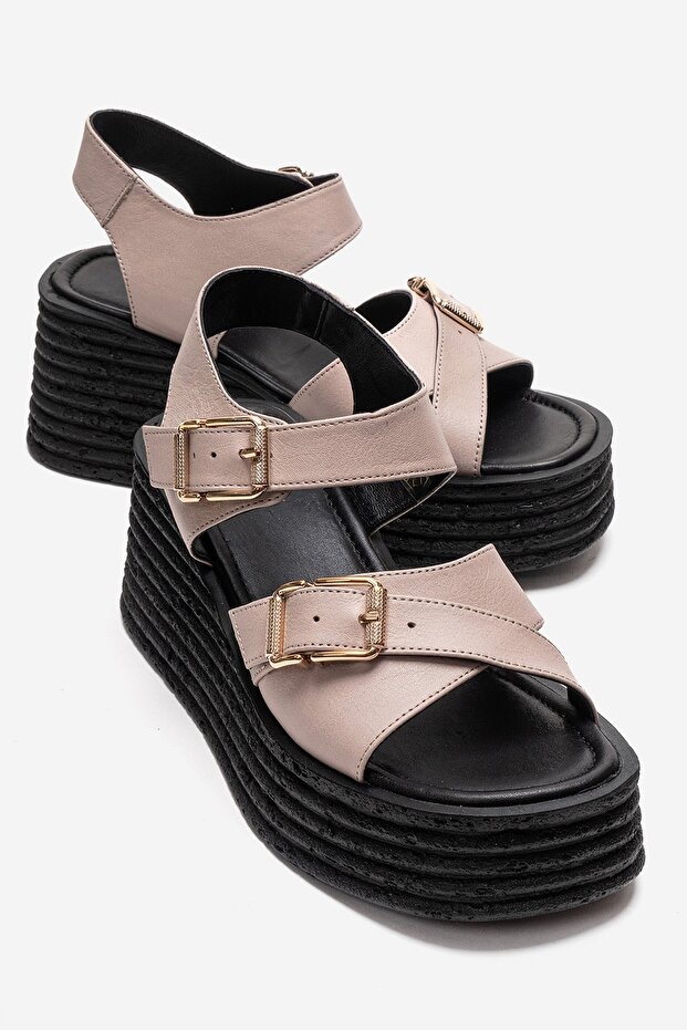 Mirette Ice Genuine Leather Women's Wedge Sandals