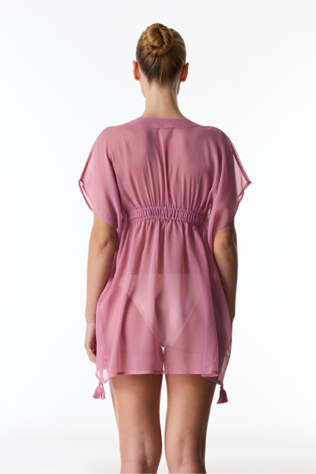 Gül Pembesi Basic Kaftan - 2