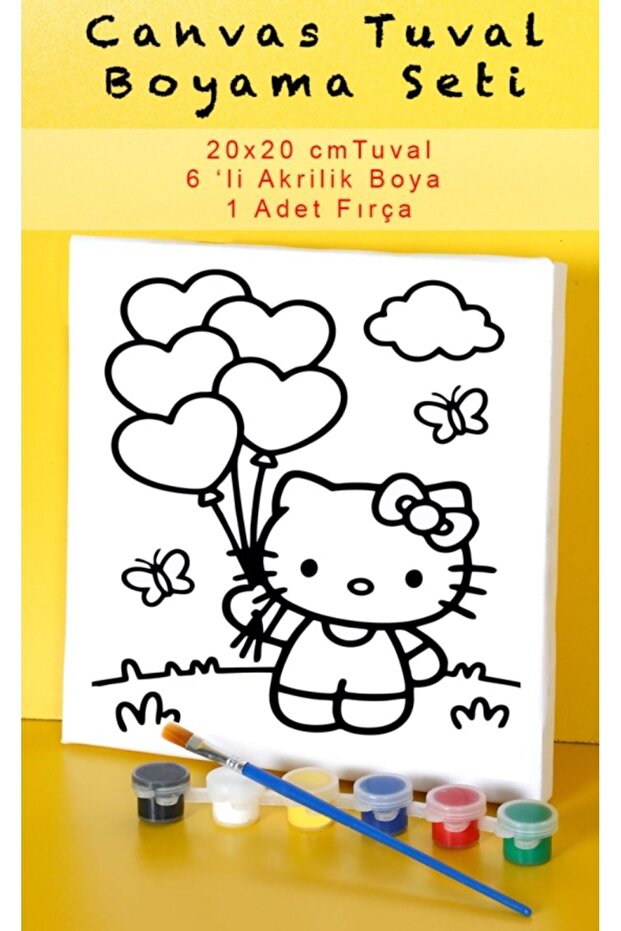 Hello kity çocuk boyama seti - 1