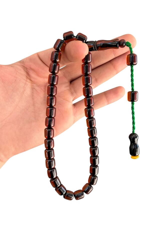Stick Fire Amber Prayer Beads