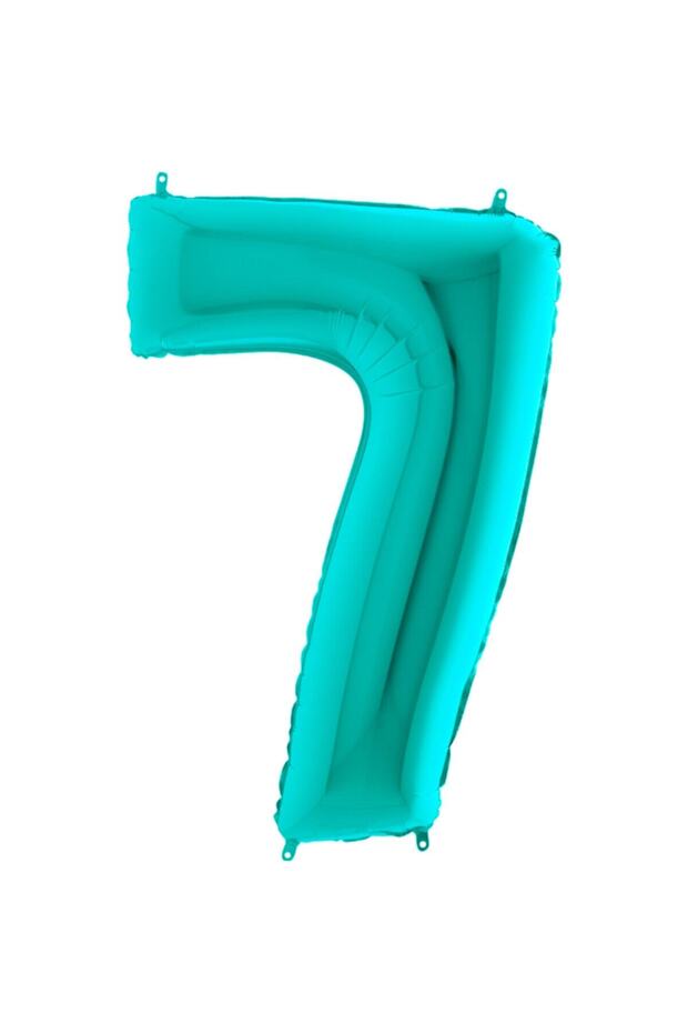 Number Foil Balloon 100 cm Mint Green 7