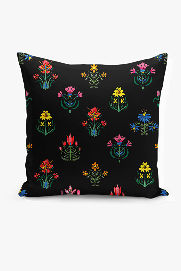 Double-Sided Digital Printing Throw Pillow Cover - Floral Pattern