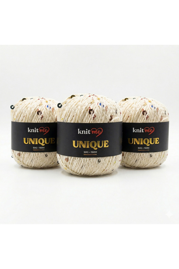 UNİQUE Pullu ip 50 gr 150 mt 3 lü