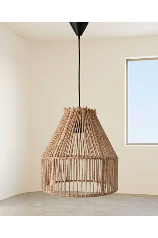 bohem avize sarkıt hasır örme - 1