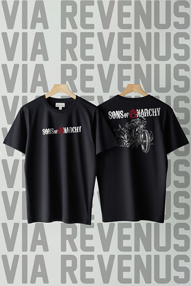 Sons of Anarchy Printed Crew Neck Loose Fit 100% Cotton Unisex Tshirt