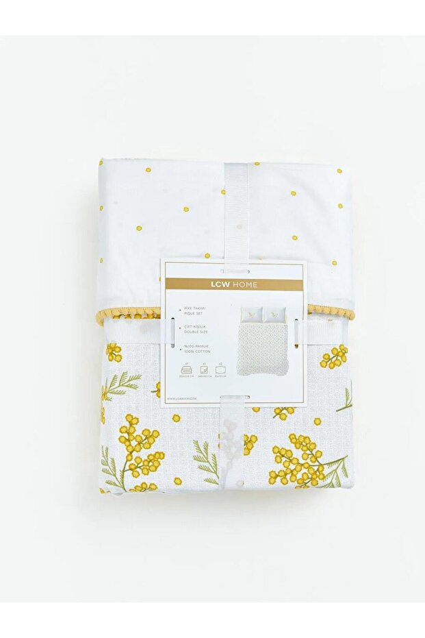Floral Cotton Double Pique Set (S6)