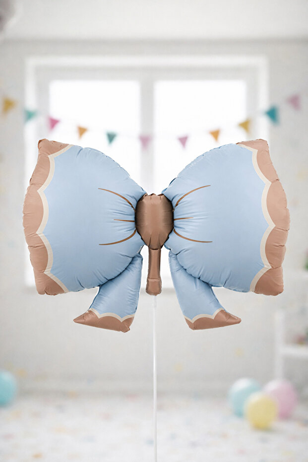 Bow Foil Balloon 92 cm Blue Ribbon Shaped Birthday Party Decoration Baby Party Decor