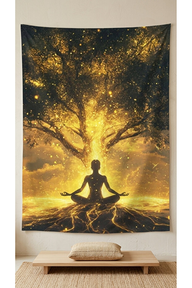 Meditation Yoga Wall Covering Quality Fabric