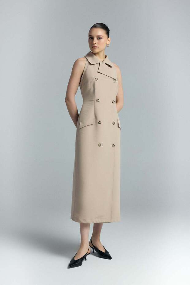 Rochie Jessi - Camel - 3