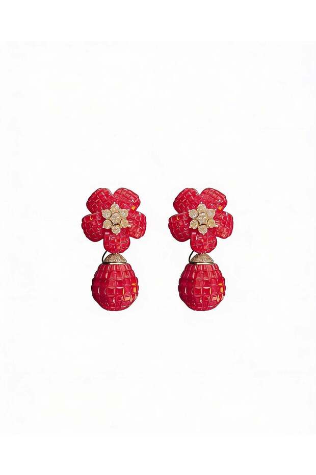 Flower Bloom Drop Earrings