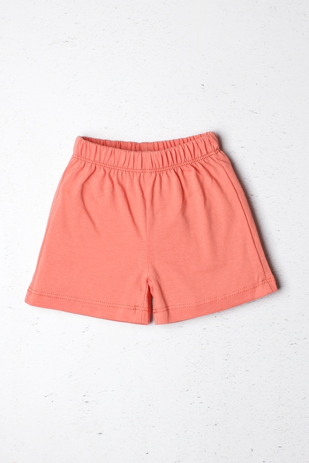 Baby Girl Cotton Elastic Combed Cotton Shorts