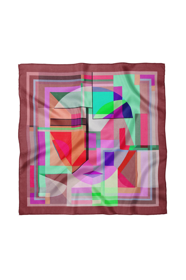 وشاح/باندانا بتصميم فني 50x50 سم