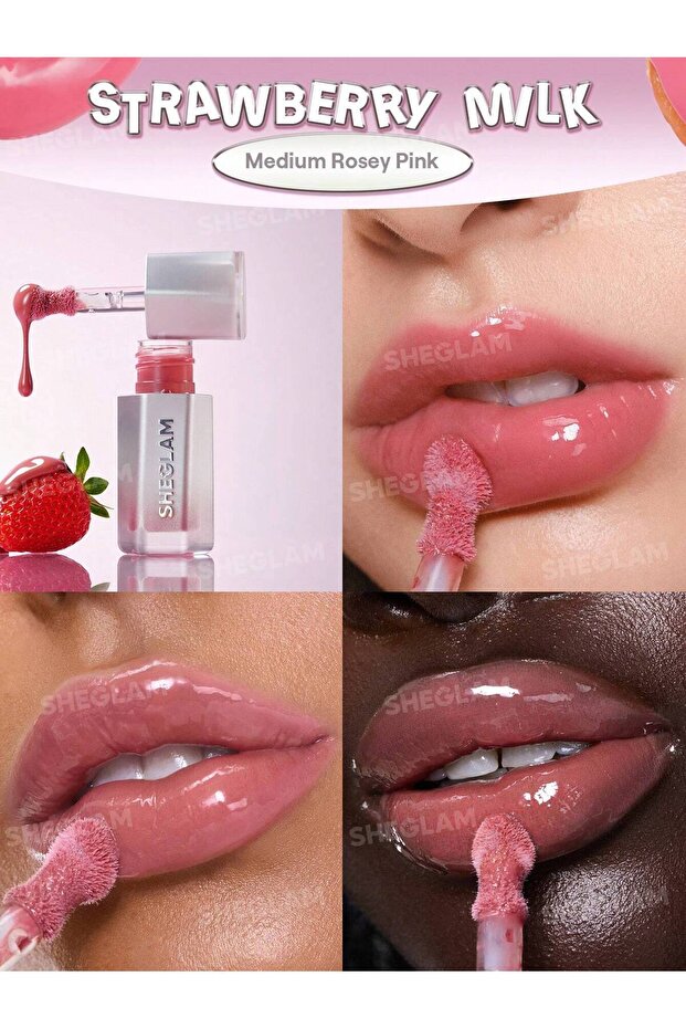 Glass Lock Air Gloss-Strawberry Milk - 3