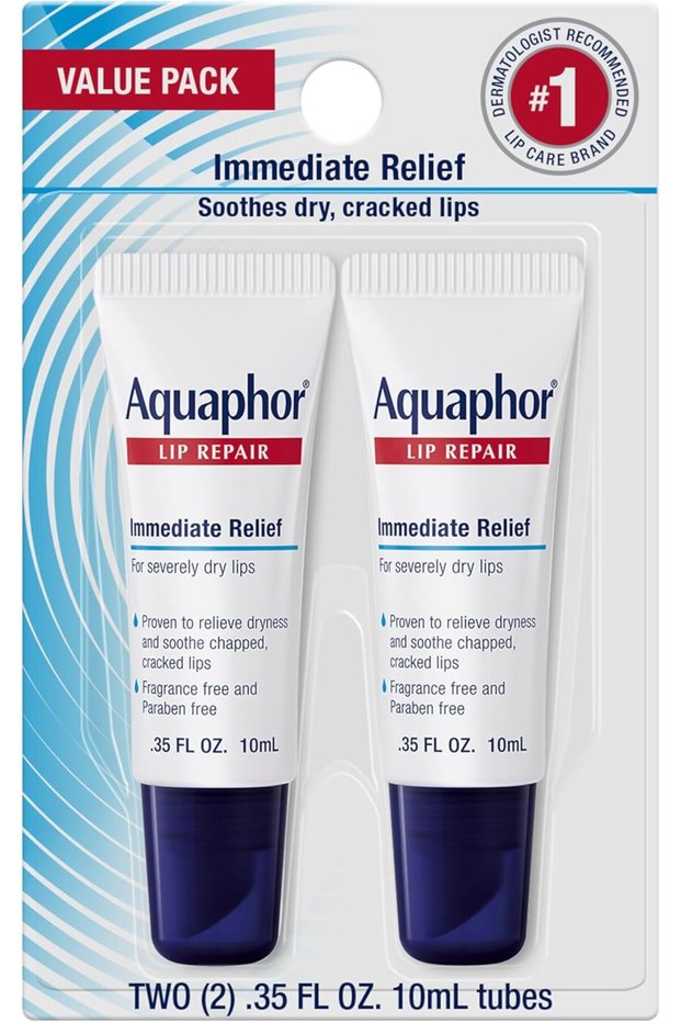 Lip Repair Tubes, Lip Ointment for Chapped Lips, Moisturizing Lip Balm, Two 0.35 ounce tube