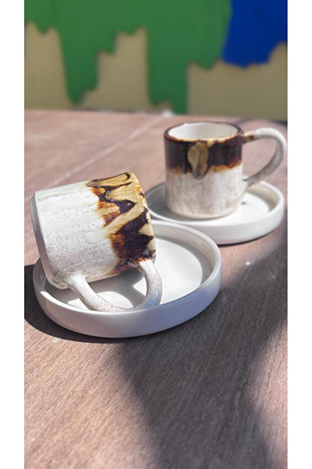 Stoneware Coffee Cup Set of 2