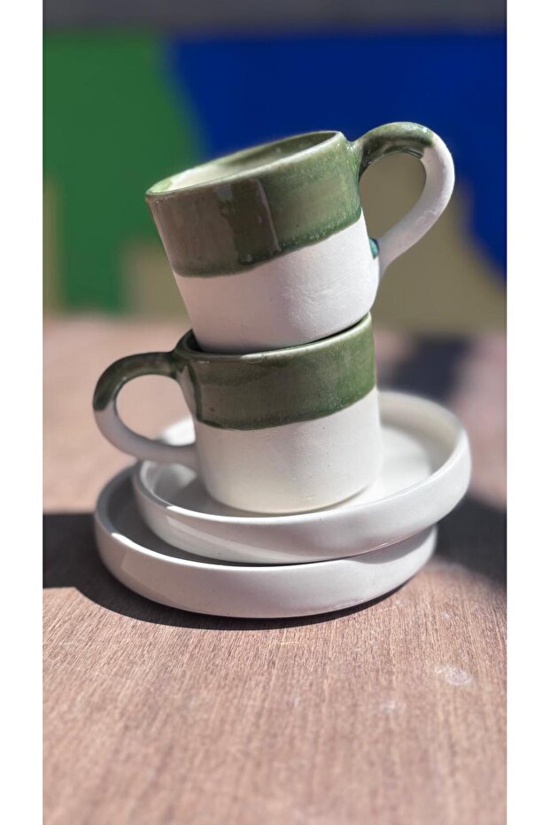Stoneware Coffee Cup Set of 2