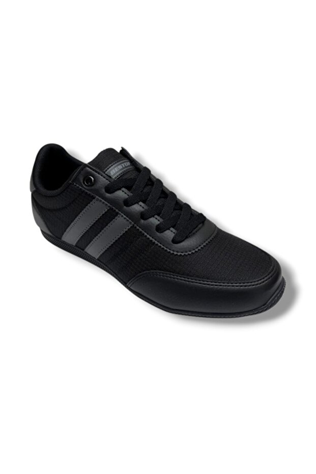 2086-26 Skin Leather Anatomical Men's Sneaker Black Smoked