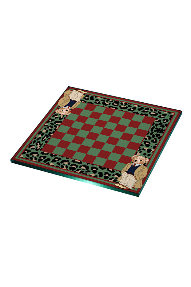 Leopard Teddy Bear Chess Set - 1