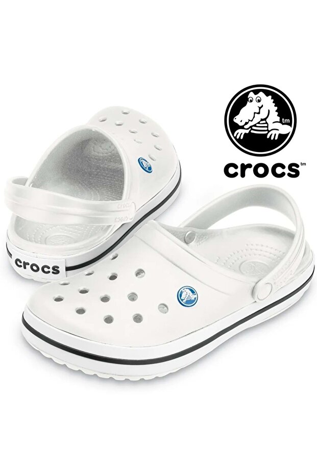Crocband 11016 Sabo Doctor and Nurse Slippers Orthopedic Unisex Slippers White